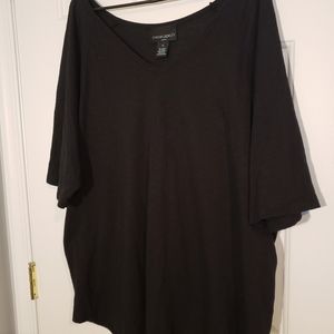 Cynthia Rowley 3X basic black top